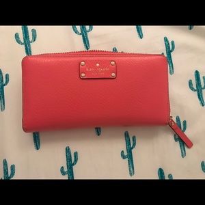 Kate Spade wallet-coral color